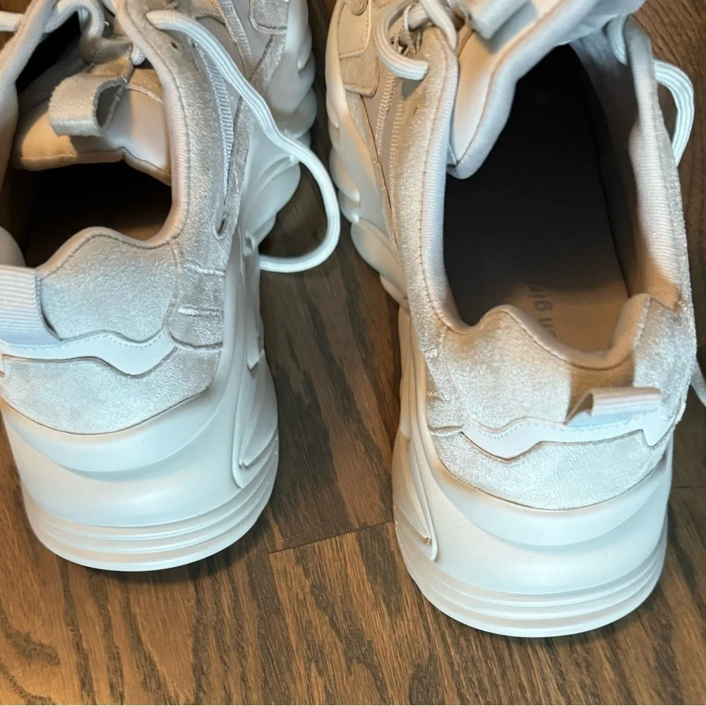 Madden Girl  Wave platform sneakers in Bone biege